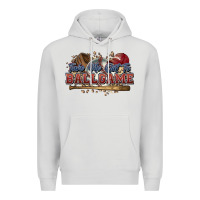 Dove Grey Take me out to ball game baseball Premium Hoodie - HowdyJamesFarm