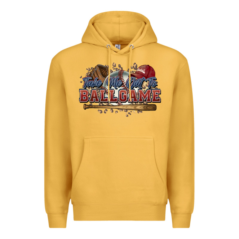Take Me Out To Ball Game Baseball Premium Hoodie by HowdyJamesFarm | Teevron