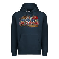 Navy Take me out to ball game baseball Premium Hoodie - HowdyJamesFarm
