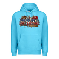 Ocean Blue Take me out to ball game baseball Premium Hoodie - HowdyJamesFarm