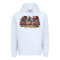 White Take me out to ball game baseball Premium Hoodie - HowdyJamesFarm