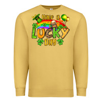 Antique Gold St. Patrick's Have a lucky day Premium Sweatshirt - OliviaCreatesArt
