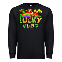 Black St. Patrick's Have a lucky day Premium Sweatshirt - OliviaCreatesArt
