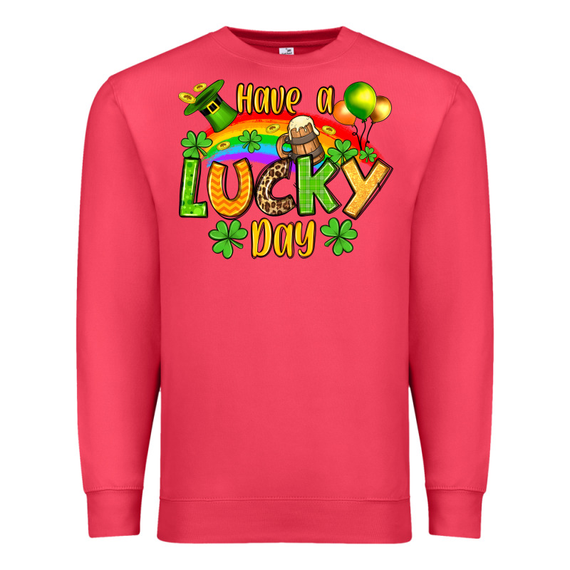 St. Patrick's Have A Lucky Day Premium Sweatshirt by OliviaCreatesArt | Teevron
