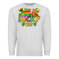 Dove Grey St. Patrick's Have a lucky day Premium Sweatshirt - OliviaCreatesArt