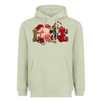 Matcha love with pig olivia Heavyweight Hoodie - OliviaCreatesArt