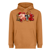 Meerkat love with pig olivia Heavyweight Hoodie - OliviaCreatesArt