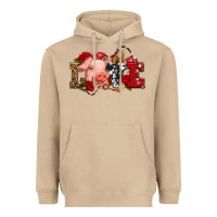 Mushroom love with pig olivia Heavyweight Hoodie - OliviaCreatesArt