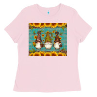 Bubblegum Pink coffee gnomes Ladies Tee - Artiststas