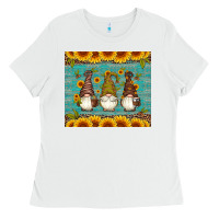 White coffee gnomes Ladies Tee - Artiststas
