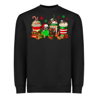 Black christmas sloth coffee cups Heavyweight Sweatshirt - Jasminsmagicworld