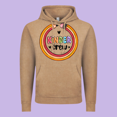 Kinder Crew Vintage Hoodie Designed By Maliassmallbusiness