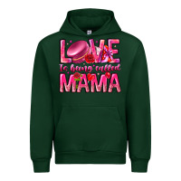 Forest Green Love is Being Called Mama Urban Hoodie - CowhideDigitalArt