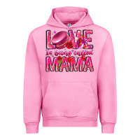 Fuchsia Pink Love is Being Called Mama Urban Hoodie - CowhideDigitalArt