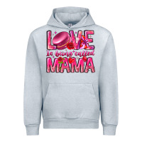 Heather Grey Love is Being Called Mama Urban Hoodie - CowhideDigitalArt