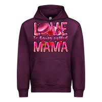 Mauve Wine Love is Being Called Mama Urban Hoodie - CowhideDigitalArt