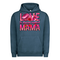 Pigment Midnight Navy Love is Being Called Mama Urban Hoodie - CowhideDigitalArt