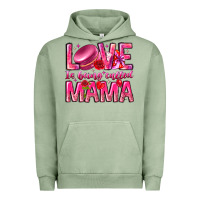 Pigment Oil Green Love is Being Called Mama Urban Hoodie - CowhideDigitalArt