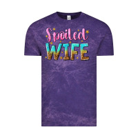 Cloud Purple spoiled wife Vintage Tee - NancyCooperArtShop