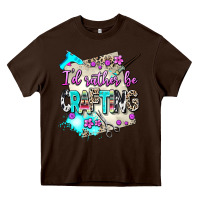 Chocolate Brown i d rather be crafting Heavy Core Tee - AdoDesignShop