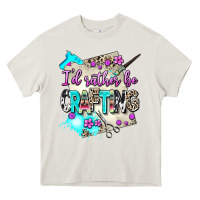Cream i d rather be crafting Heavy Core Tee - AdoDesignShop