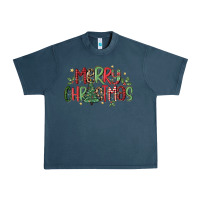 Midnight Navy merry christmas Urban Heavy Tee - MaliasSmallBusiness