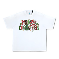 White merry christmas Urban Heavy Tee - MaliasSmallBusiness