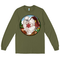 Army Green silkie chicken christmas Long Sleeve Tee - LillyAllenDesigns