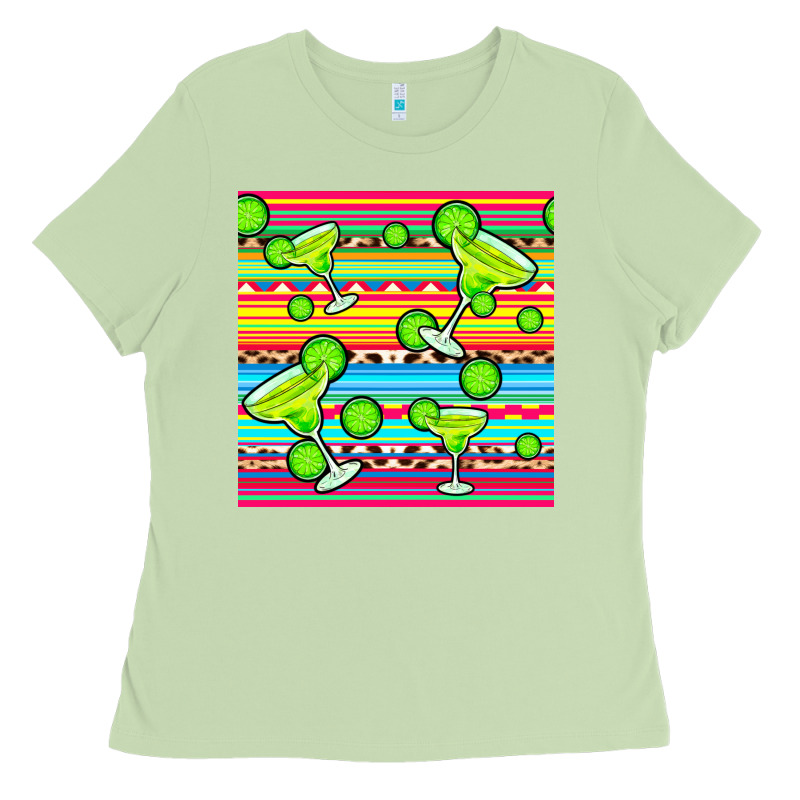 Margarita Serape Seamless Pattern Ladies Tee by BundleAndBundleShop | Teevron