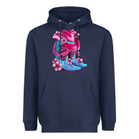 Navy valentine cowboy boots and hat olivia Heavyweight Hoodie - OliviaCreatesArt