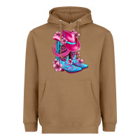 Toasted Coconut valentine cowboy boots and hat olivia Heavyweight Hoodie - OliviaCreatesArt