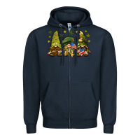 Navy Army Gnomes 4th of july Zipper Hoodie - HowdyJamesFarm