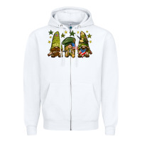 White Army Gnomes 4th of july Zipper Hoodie - HowdyJamesFarm