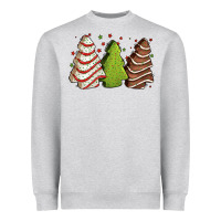 Heather Grey Christmas cakes Heavyweight Sweatshirt - Jasminsmagicworld