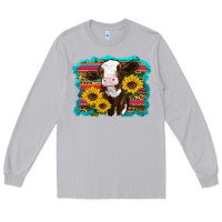Moon Dust western cow sunflowers serape leopard Long Sleeve Tee - RanaPortraitStore
