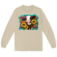 Mushroom western cow sunflowers serape leopard Long Sleeve Tee - RanaPortraitStore