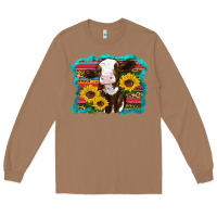 Toasted Coconut western cow sunflowers serape leopard Long Sleeve Tee - RanaPortraitStore