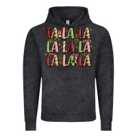 Vintage Black fa la la la la la la la la Vintage Hoodie - MaliasSmallBusiness