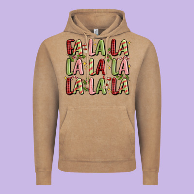 Fa La La La La La La La La Vintage Hoodie Designed By Maliassmallbusiness
