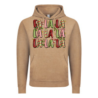 Vintage Coffee fa la la la la la la la la Vintage Hoodie - MaliasSmallBusiness