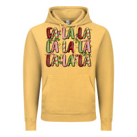 Vintage Mustard fa la la la la la la la la Vintage Hoodie - MaliasSmallBusiness