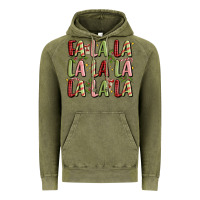Vintage Olive fa la la la la la la la la Vintage Hoodie - MaliasSmallBusiness