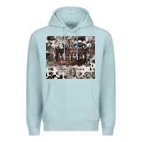 Blue Mist mama cowhide cowgirl Premium Hoodie - CowGirlArtShop