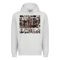 Dove Grey mama cowhide cowgirl Premium Hoodie - CowGirlArtShop
