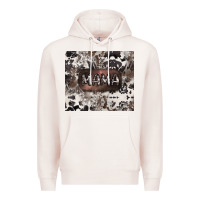 Pale Pink mama cowhide cowgirl Premium Hoodie - CowGirlArtShop