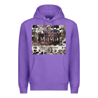 Purple mama cowhide cowgirl Premium Hoodie - CowGirlArtShop