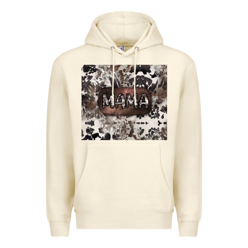 Mama Cowhide Cowgirl Premium Hoodie by CowGirlArtShop | Teevron