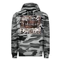Slate Camo mama cowhide cowgirl Premium Hoodie - CowGirlArtShop