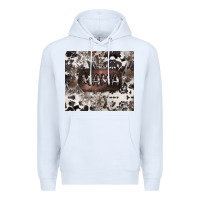 White mama cowhide cowgirl Premium Hoodie - CowGirlArtShop