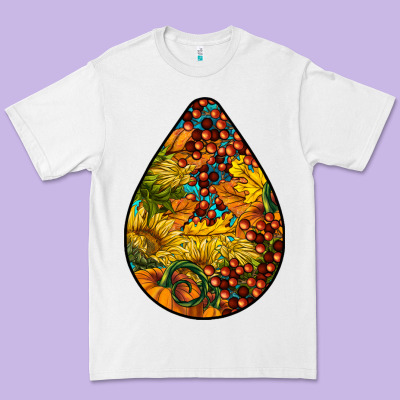 Fall Teardrop Premium Tee Designed By Lillyallendesigns